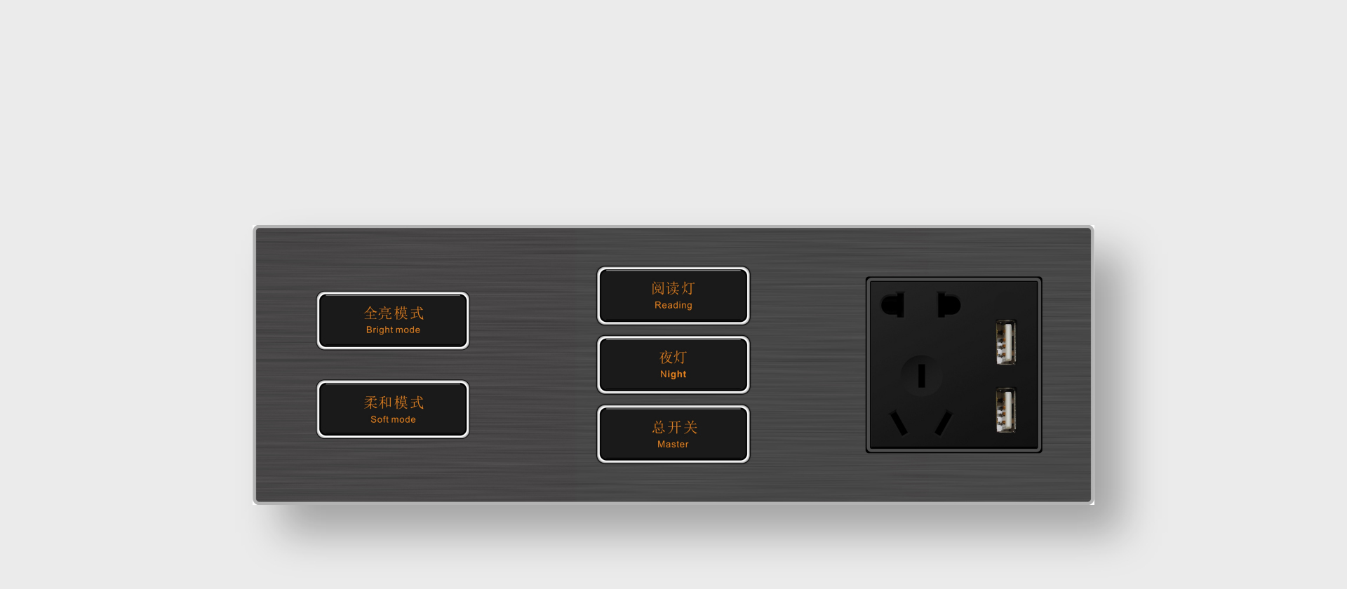Curtain control panel